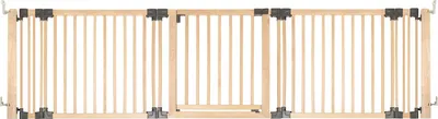 Produktbild von Safetots HolzMehrPanelRaumteiler, Bis zu 296cm, Naturholz