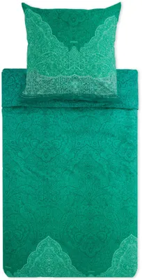 Produktbild von Bassetti Satin-Bettwäsche-Garnitur Dolceacqua Farbe GRÜN V1 Größe 135x200+80x80