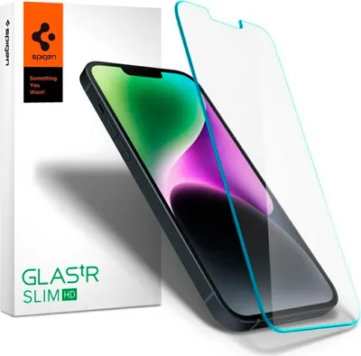 Produktbild von Spigen AGL03391, Apple, iPhone 13 / iPhone 13 Pro, Schmutzabweisend, Ölbeständig, Kratzresistent, Transparent, 1 Stück(e)