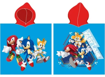 Obrázek produktu pro Pončo Ježek Sonic a přátelé 55x110 cm
