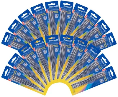 Produktbild von Pelikan 20x3er Pack Bleistifte Härtegrad 2B Schulstift Zeichenstifte bruchstabil