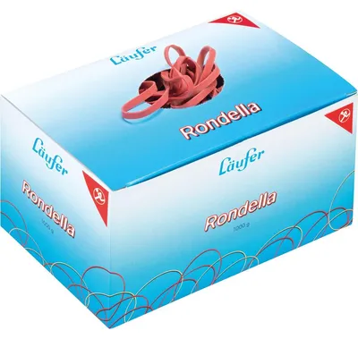 Productafbeelding van Läufer 51441 RONDELLA Gummibänder im Karton 1.000 g 130 x 4 mm