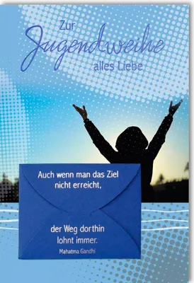 Produktbild von Jugendweihe – Geldkarte - Karte mit Umschlag