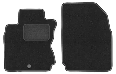 Produktbild von Velours-Fußmatten Vorne für Nissan Note I E11 2006-2012 (Minivan) – 2-tlg, Graphit, passgenau – Wielganizator LUX