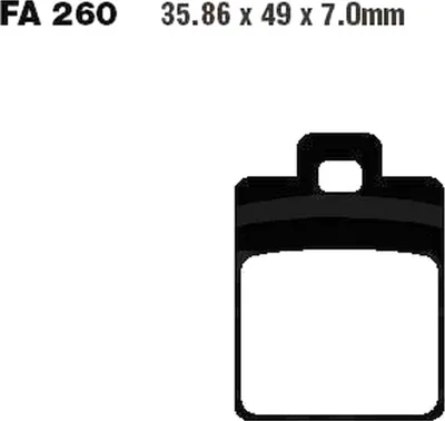 Produktbild von Bremsbeläge Vorderrad für Vespa ET2 50 2T Baujahr 1997-2005 Bremsklotz von EBC - Neu