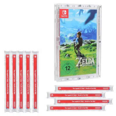 Produktbild von 10 x Verschraubtes Case aus Acrylglas für ein Nintendo Switch Spiel inSchutzbox Schutzhülle / UV-Schutz - Zeigis®