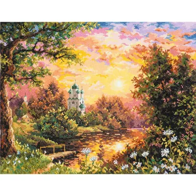 Produktbild von Magic Needle Zweigart Edition Kreuzstich Set "Sonnenuntergang", Zählmuster, 40x31cm
