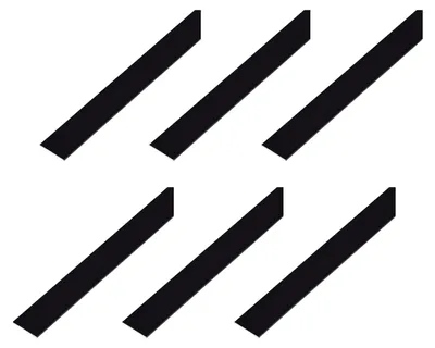 Zdjęcie produktu dla Alberts 6 x płaskownik, aluminium, anodowany na czarno, 30 x 2 mm, długość 1 m