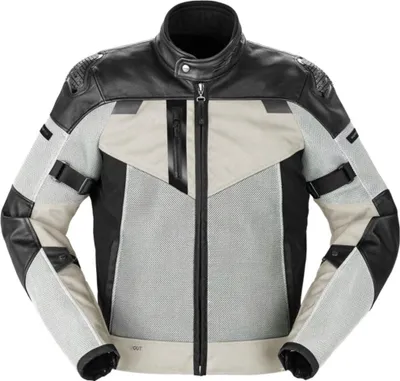 Produktbild von Spidi Vent Pro Motorrad Lederjacke, schwarz/eis, 52
