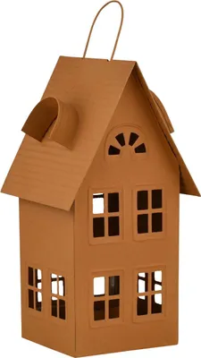 Produktbild von Marrakesch Teelichthalter Lichthaus Califo Rost 11cm | Handgefertigte Metall Lichthäuser im Scandi Chic Design | Weihnachtsdeko & Wohnaccessoire | Kerzenhater für Teelichter als Geschenkidee