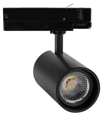 Produktbild von 3-Phasenstromschiene LED-Strahler 40W Fasano Dimmbar Schwarz 3200K Warmweiß