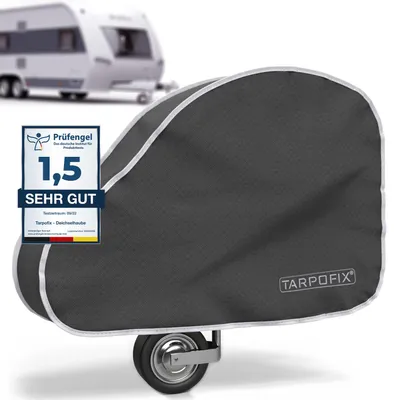 Produktbild von Tarpofix Deichselabdeckung für Wohnwagen und PKW Anhänger Deichselhaube wasserdicht UV-beständig 92 cm Kupplung Schwarz
