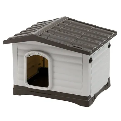 Produktbild von Ferplast Hundehütte Dogvilla 60 58x48x44 cm Grau