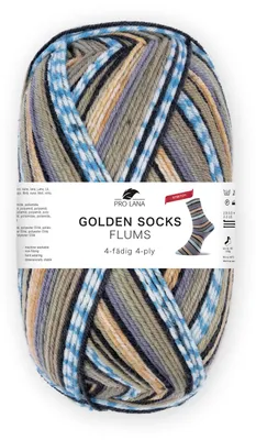 Produktbild von Pro Lana Golden Socks FLUMS STRETCH 100 g 4-fach Sockenwolle 400 m  Farbe 471.08
