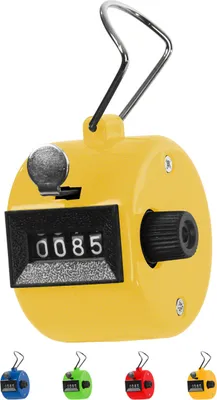 Produktbild von Handzähler Tally Counter 4-stellig, mechanisch, bunt