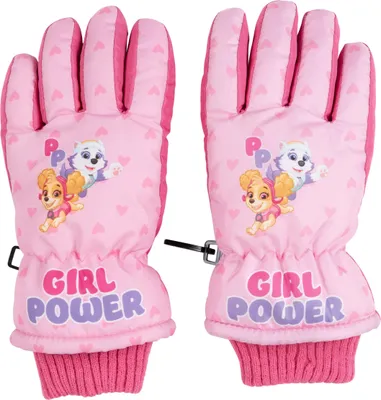 Produktbild von Paw Patrol Kinder Winter Skihandschuhe für Mädchen, Winterhandschuhe wasserdicht und winddicht, Schneehandschuhe, warme Handschuhe für Snowboard und Skifahren Pink 5 - 7 Jahre