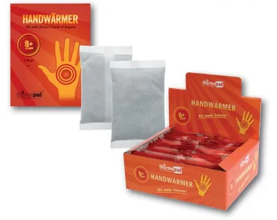 Obrázek produktu pro Thermopad 78010, Ohřívač rukou aktivovaný vzduchem, 65 °C, 12 h, 80 mm, 50 mm, PE sáček
