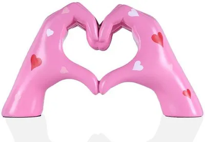 Produktbild von Moderne rosa Deko Figuren für Wohnzimmer Schreibtisch