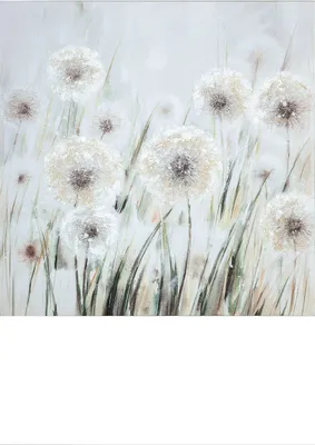 Produktbild von GILDE Leinwandbilder Bild Pusteblumen-Wiese, handbemalt H. 90 cm,38172