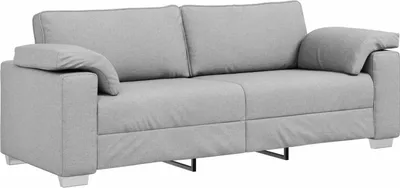 Produktbild von vidaXL 3-Sitzer-Sofa Wolkengrau 220 cm Stoff