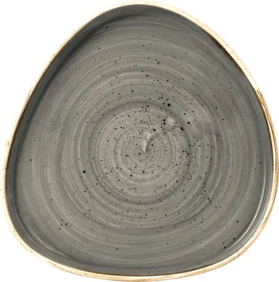 Produktbild von CHURCHILL Stonecast Peppercorn Grey Teller flach, triangle, ø: 200 mm