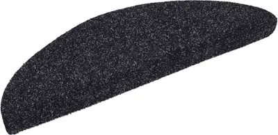 Immagine prodotto di Tappetini per scale autoadesivi 20 pz 56x17x3 cm neri semicircolari