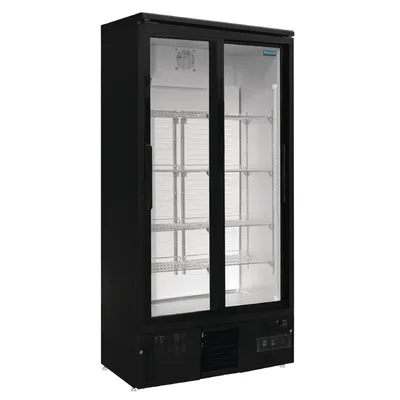 Produktbild von Polar Refrigeration GJ448, Merchandiser Kühlschrank, Freistehend, Schwarz, Aluminium, Stahl, 490 l, -2 - 8 °C