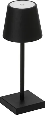 Produktbild von Dehner Akkuleuchte Dyan, Outdoor Tischleuchte, warmweiß, Schutzklasse IP54, Höhe 30 cm, Ø 11 cm, Metall / Kunststoff, schwarz