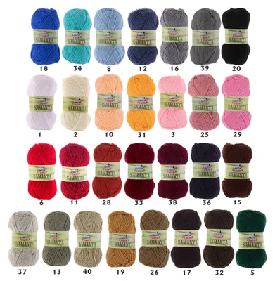 Produktbild von 50g Strickgarn Samanta Uni Häkelgarn Strickwolle Handstrickgarn Klassikstrickgarn Farbwahl, Farbe:20 schwarz