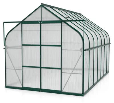 Produktbild von Vitavia Gewächshaus "Dione 11500" inkl. Stahlfundamentrahmen smaragd grün 11,5 m² 4 mm HKP
