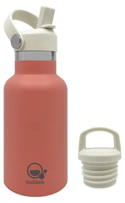 Produktbild von Smikkels Edelstahl Thermosflasche Trinkflasche 350ml rosa Kinder Thermobecher