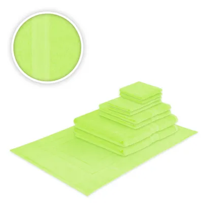 Produktbild von Handtücher Kombi Basis-Set 9-teilig 500 g/m² Apfelgrün