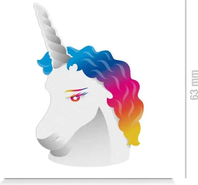 Immagine prodotto di Adesivi riflettenti Berlino Decalcomanie Unicorno Arcobaleno