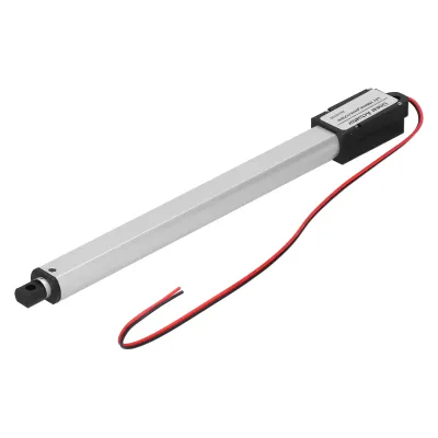 Zdjęcie produktu dla Siłownik liniowy, 12 V, 150 mm, wewnętrzny wyłącznik krańcowy, tłumienie hałasu, zabezpieczenie przed zwarciem, minisiłownik liniowy elektryczny, 8 mm/s, 70 N