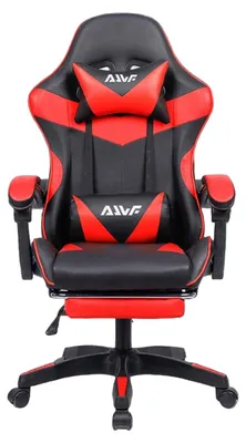 Zdjęcie produktu dla Ergonomiczny fotel gamingowy - fotel biurowy - fotel dla gracza - fotel obrotowy - fotel roboczy - z regulowanym podnóżkiem