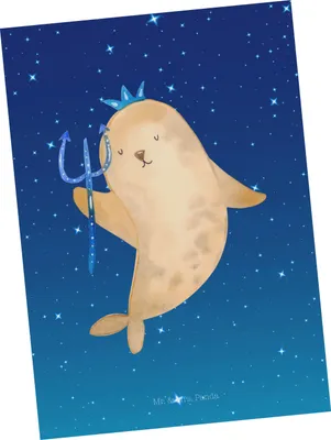 Produktbild von Mr. & Mrs. Panda Postkarte Sternzeichen Wassermann - Sternenhimmel Blau - Geschenk, Nix, Ansichtskarten, Ansichtskarte, Meer, Postkarten, Geburtstag Februar, Grußkarte