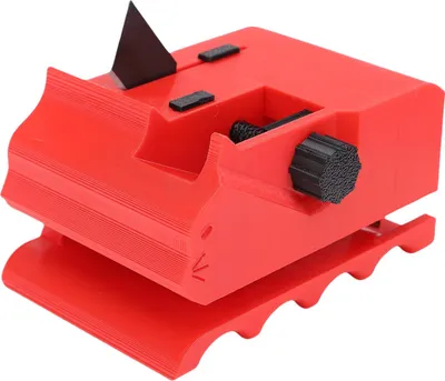 Obrázok produktu pre Rezák na kartón, 3 cm až 5 cm, nastaviteľná šírka, ručný nástroj na škrabadlo pre mačky, červený