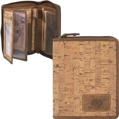 Produktbild von Greenburry Vintage Cork Geldbörse RFID Schutz 10.5 cm