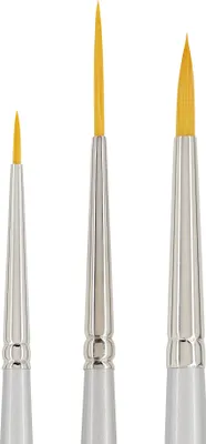 Produktbild von VBS Rundpinsel Set 3 Stück Superfein für präzises Malen 2 cm 3 cm 4 cm