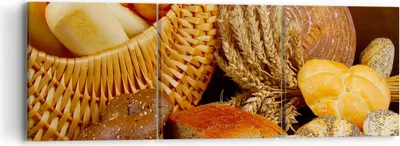 Produktbild von Bild auf Leinwand - Leinwandbild - Bäckerei Brot Essen - 90x30cm - Wand Bild - Wanddeko - Wandbilder - Leinwanddruck - Bilder - Kunstdruck - Wanddekoration - Leinwand bilder - Wandkunst - CA90x30-2309