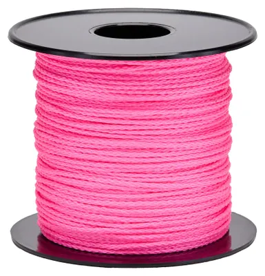Imagen del producto de Cuerda trenzada de polipropileno (PP), color rosa, diámetro 1,5 mm, longitud 100 metros, marca Flandria