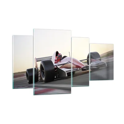 Produktbild von Bilder auf glas - Formel 1 Rennen Strecke Geschwindigkeit - 120x70cm - Glasbilder - Wandbilder - Kunstdruck - Wanddekoration aus Glas - Glas Bilder - Wandbild auf Glas - GDL120x70-2423
