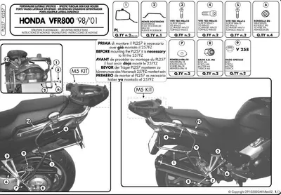 Produktbild von Kappa Monokey Seitlicher Kofferraumträger Für Honda Vfr 800 (98-01)
