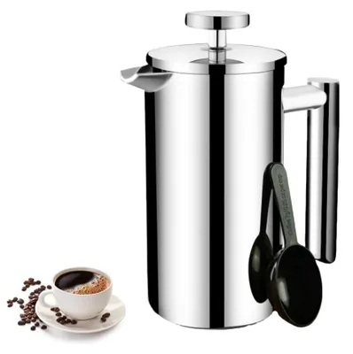 Produktbild von Cafetière French Press Kaffeebereiter, 350ml Edelstahl