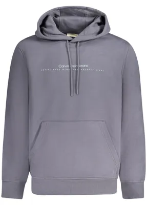 Produktbild von Herren-Sweatshirt in Blau: Langarm-Hoodie mit Aufdruck und Logo