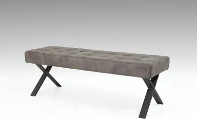 Produktbild von Sitzbank Polsterbank - David L - Kunstleder Vintage Braun 140 x 45 cm