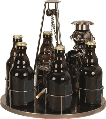 Produktbild von Flaschenhalter Schwenkgrill Metall für Bierflaschen