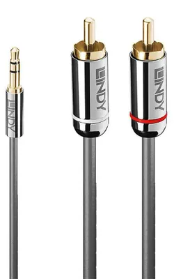 Produktbild von LINDY Audiokabel an Phono 3.5mm Cromo line 3m