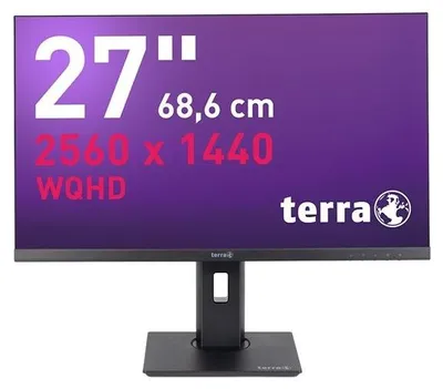 Immagine prodotto di TERRA 3030268, 68,6 cm (27"), 2560 x 1440 pixel, Quad HD, LED, 5 ms, Nero
