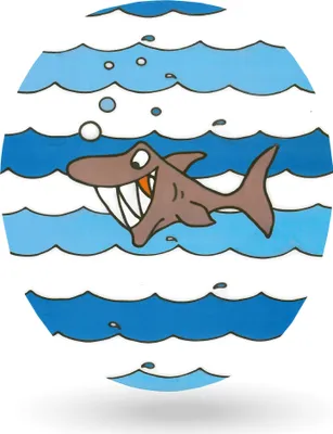 Produktbild von Deko Aufkleber für den WC-Deckel ( Lustiger Hai ) Toilettendeckel Sticker Bad Badezimmer selbstklebend - Funsticker Klo - Lustig Deckel WC-Sticker